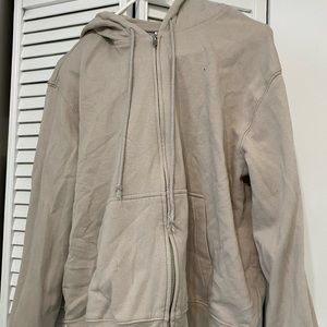 HM light brown zip up